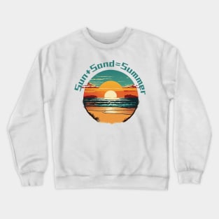 Eternal Summer: Sun, Sand, and Fun Crewneck Sweatshirt